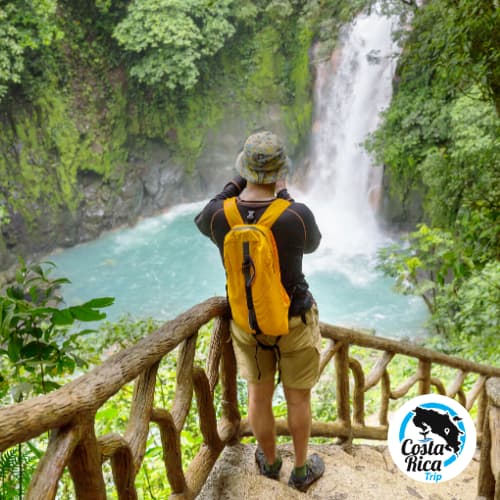 a Tourist enjoying an adventure Tour in Costa Rica